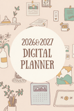 Digital Planner | Daily, Weekly, Monthly Planner + Contact List & Password Tracker &etc (2026–2027)
